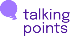 Talking points logo